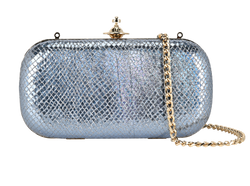 Verona Clutch, Leather, Blue, MII, DB/B/S, 3*